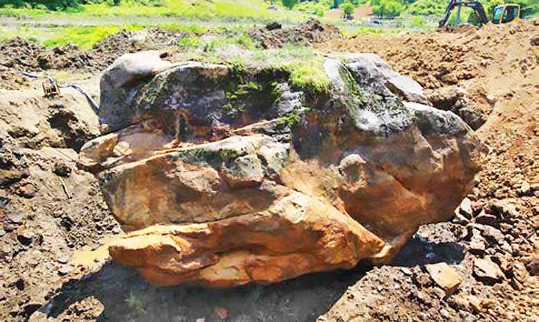 The Holy Son Rock unearthed